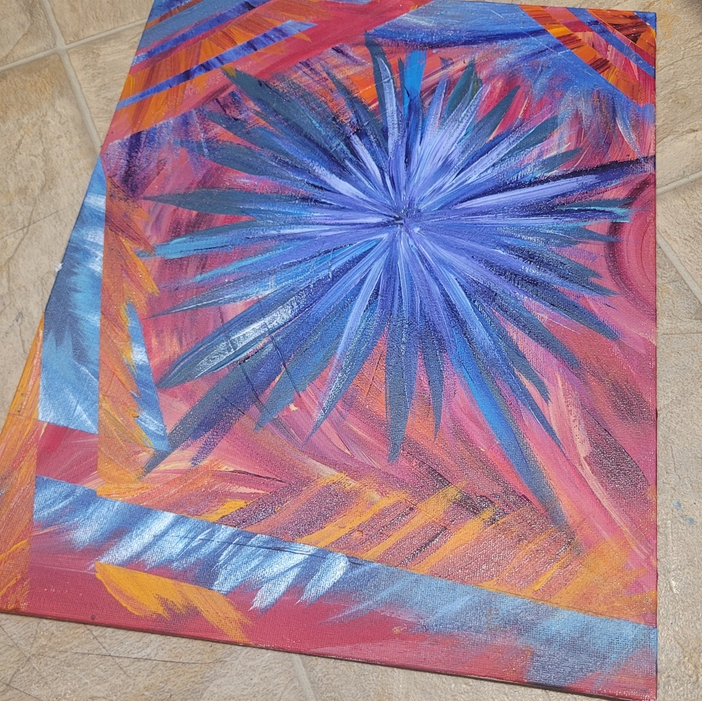 Original Artwork * Abstract Painting * Acrylic on Canvas Panel board * 9"×12" ☮️